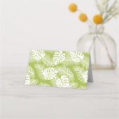 Carte De Placement Green Palm Feuille Rainforest Motif (Dos)