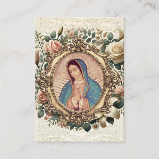 Carte De Placement Guadalupe Vierge Marie (Devant)