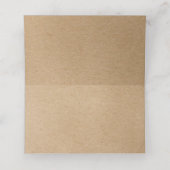 Carte De Placement Guirlande Florale Script Manuscrite Rustique (Intérieur déplié)