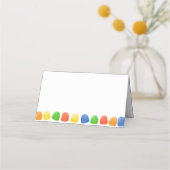 Carte De Placement Gumdrop, bonbons multicolores vacances (Dos)