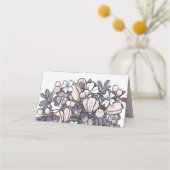 Carte De Placement Habille Tea Party Filles Anniversaire (Dos)