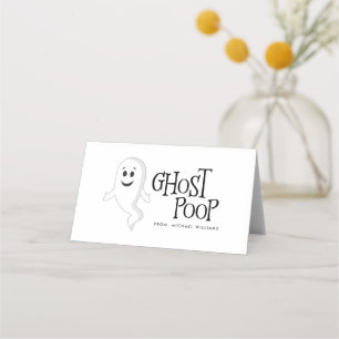 Carte De Placement Halloween Candy Bag Topp
