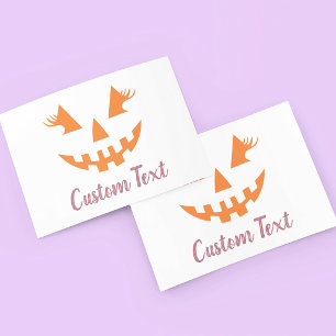 Carte De Placement Halloween Citrouille Jack-o'-lantern fille personn