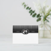 Carte De Placement Halloween Elégant noir blanc Squelette BLANC Place (Debout devant)