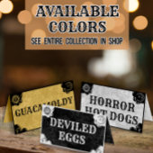 Carte De Placement Halloween & Gothic Spirit Board Plié Étiquette ali