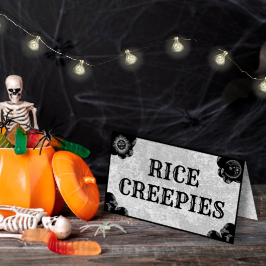 Carte De Placement Halloween & Gothic Spirit Board Plié Étiquette ali