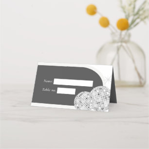 Carte De Placement Halloween Retro Disco Spiders & Disco Ball Mariage