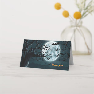 Carte De Placement Halloween Un Baby shower Citrouille Un Peu Parlé