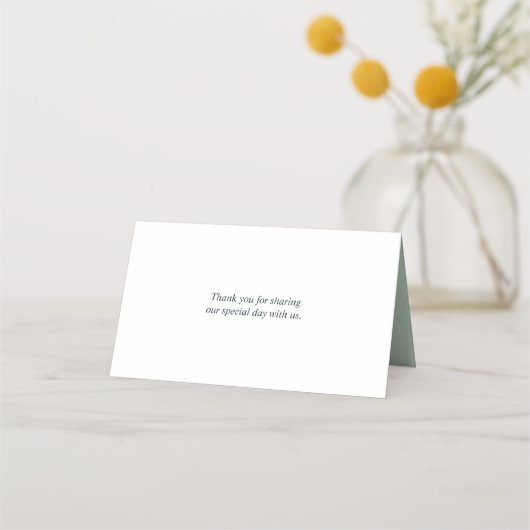 Carte De Placement Hedera | Ivy feuille Sage table Place Card (Dos)