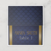 Carte De Placement Hibachi Anniversaire Dîner Carte de Place (Extérieur déplié)