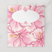 Carte De Placement Hibiscus & dentelle PINK (Extérieur déplié)