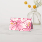 Carte De Placement Hibiscus & dentelle PINK (Devant)