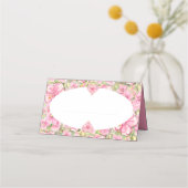 Carte De Placement Hibiscus & dentelle PINK (Devant)