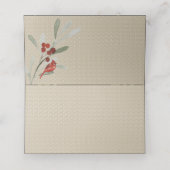 Carte De Placement Hiver simple | Cardinal | Réception de mariage (Intérieur déplié)