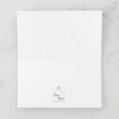 Carte De Placement Holiday Snowman (Intérieur déplié)