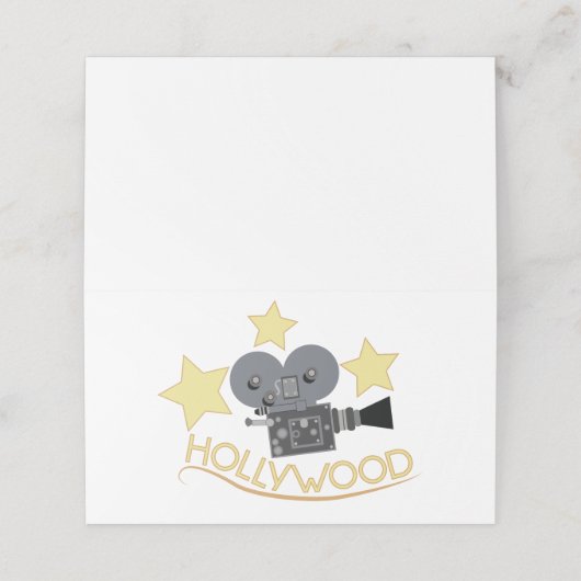 Carte De Placement Hollywood (Extérieur déplié)