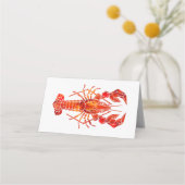 Carte De Placement Homard polygonal rouge (Dos)