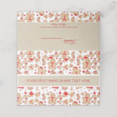 Carte De Placement Homme en pain d'épice Biscuits cuits Rustique Fant (Extérieur déplié)