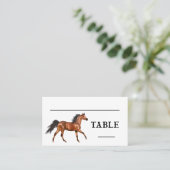 Carte De Placement Horse Western Mariage campagnard Rustic Party (Debout devant)