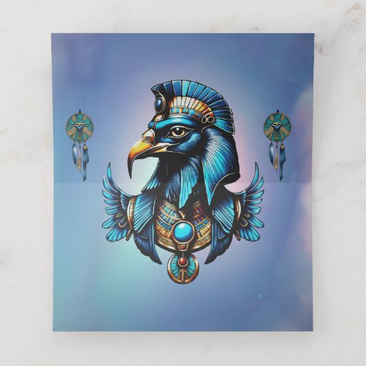 Carte De Placement Horus le dieu faucon égyptien (Intérieur déplié)