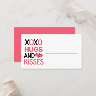 Carte De Placement Hugs Baisers Mariage romantique Fête des mariées r