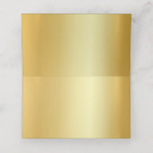 Carte De Placement Huile Or tendance, personnalisée (Intérieur déplié)