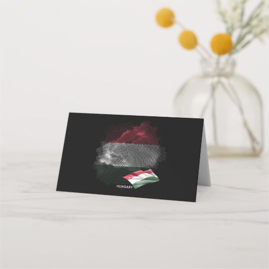 Carte De Placement Hungary flag (Devant)