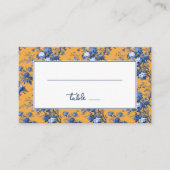 Carte De Placement Hydrangea Florale Orange Joyeuse (Devant)