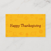 Carte De Placement Icône Golden Thanksgiving (Dos)