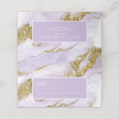 Carte De Placement ID Abstrait Lavande d'encre Lux990 (Extérieur déplié)