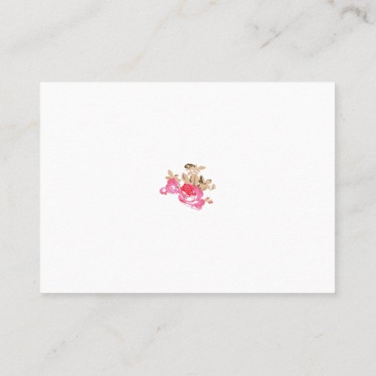 Carte De Placement illustration de fleurs Design (Dos)
