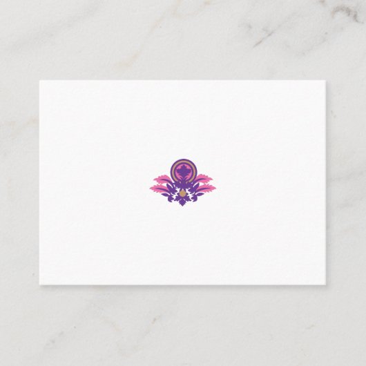 Carte De Placement illustration de fleurs Design (Devant)