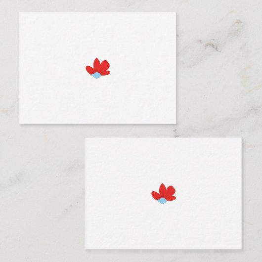 Carte De Placement image clipart couleur rouge, gris, bleu (Devant / Derrière)