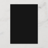 Carte de placement imprimable - Bordure noire et o (Dos)
