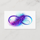Carte De Placement Infinity with purple feather (Devant)
