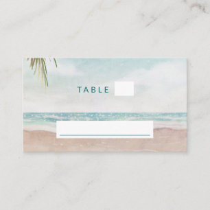 Carte De Placement Island Breeze Beach Mariage de siège Numéro de tab