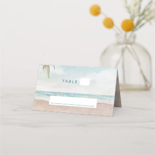 Carte De Placement Island Breeze Beach Mariage de siège Numéro de tab