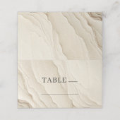 Carte De Placement Ivoire Crème Bohème Table Texturée (Extérieur déplié)