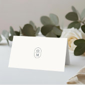 Carte De Placement Ivory | Chic Monogram Wedding 