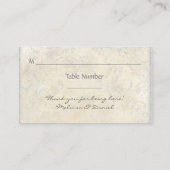 Carte De Placement Jardin anglais, bleu et rose Hydrangeas aquarelle (Dos)