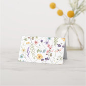 Carte De Placement Jardin de papillon fleur sauvage plié (Dos)