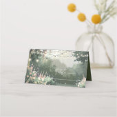 Carte De Placement Jardin enchanté Sweet 16 rose ID1163 (Devant)