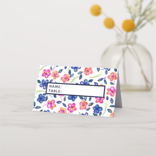 Carte De Placement Jardin fleuri (Devant)