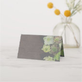 Carte De Placement Jardin Hellebore Bois et Blanc Placard (Dos)