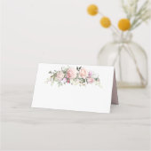 Carte De Placement Jardin Rose d'été rose féminin (Dos)