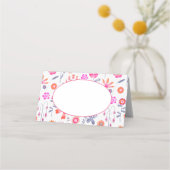Carte De Placement Jardin rose moderne Boho (Devant)
