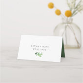 Carte De Placement Jardin rose pâle Mariage Floral (Dos)