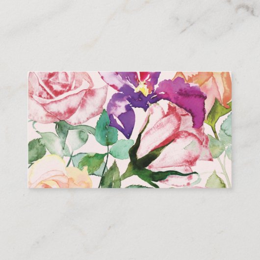 Carte De Placement Jardin Rustique Boho Rose (Dos)