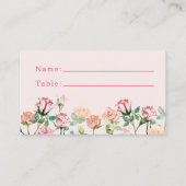 Carte De Placement Jardin Rustique Boho Rose (Devant)