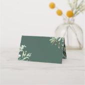 Carte De Placement Jardin verdoyant et or élégant Mariage (Dos)